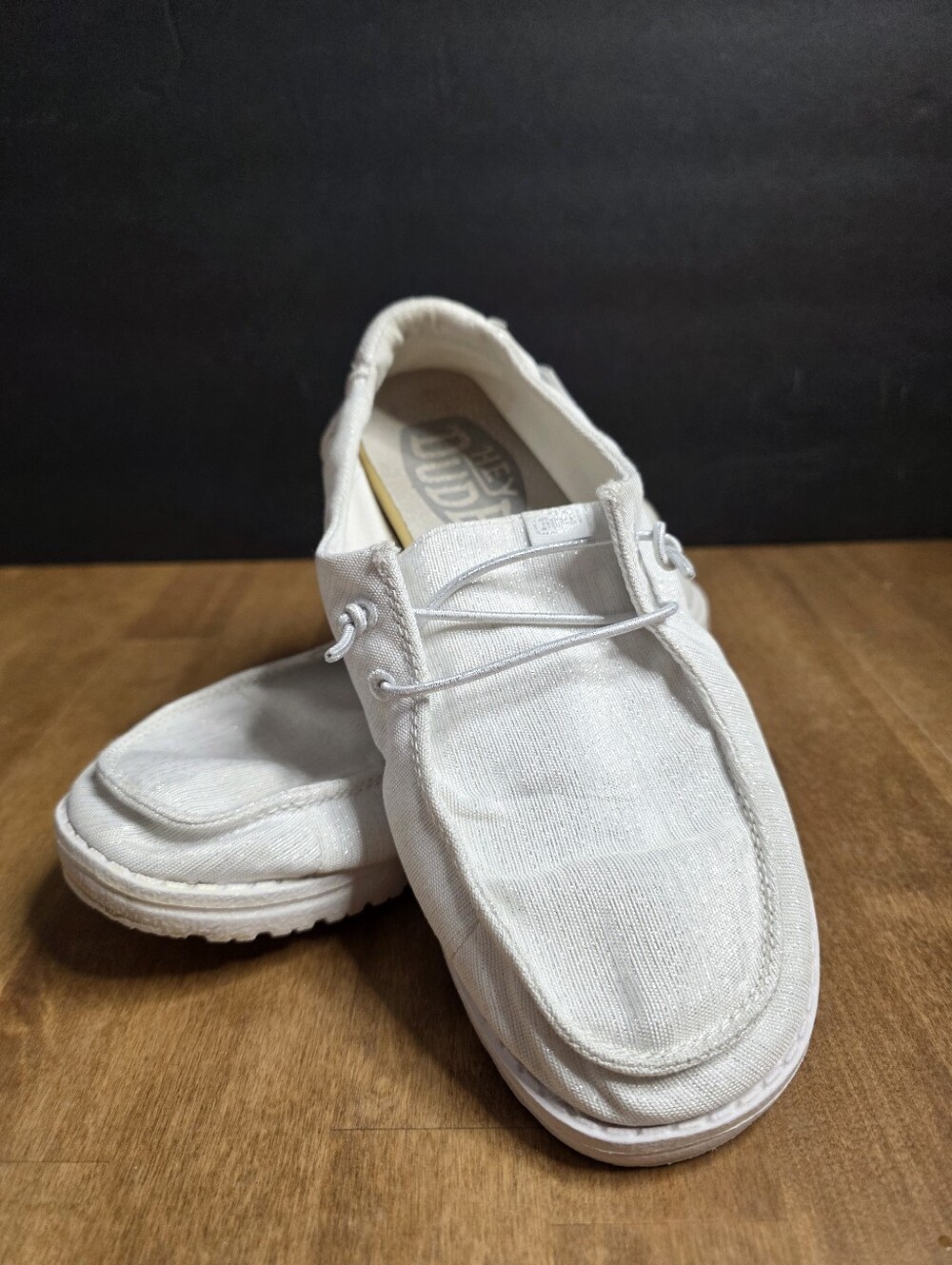 Hey Dude Womens Wendy Glitter Cloud Dust Size 6